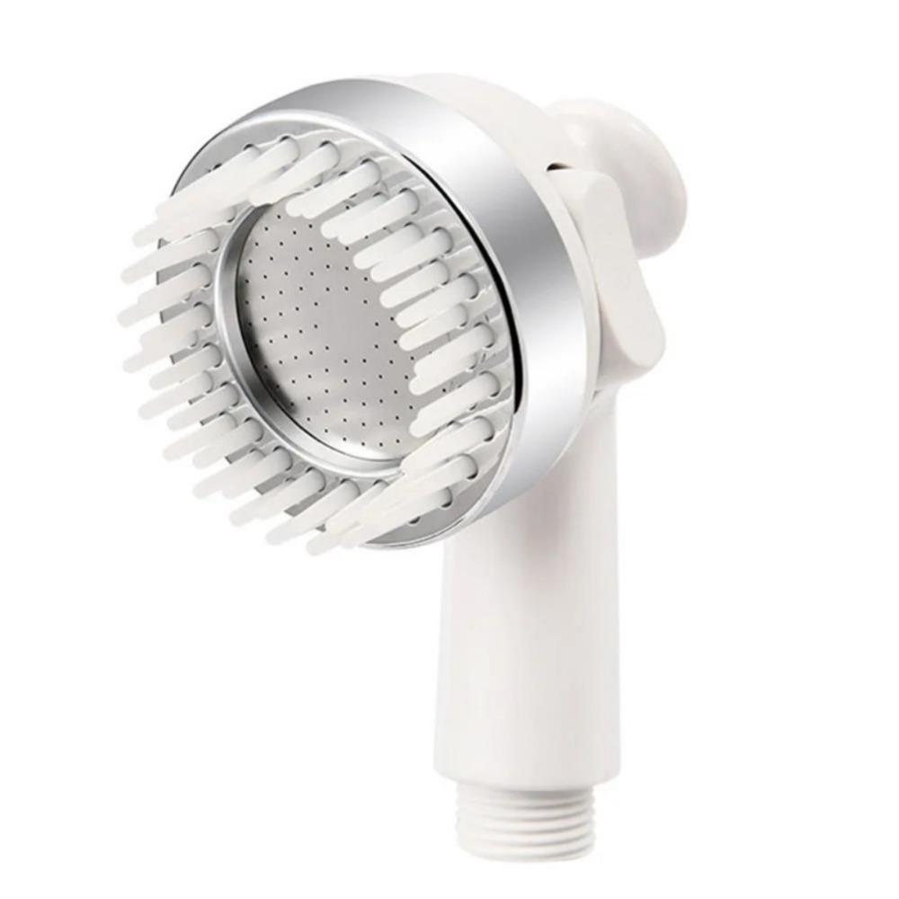 Gentle Spray Pet Shower Head Dual Mode High Pressure Dog Bathing Nozzle Comfortable Grip Soft Brush Massage Shower Head