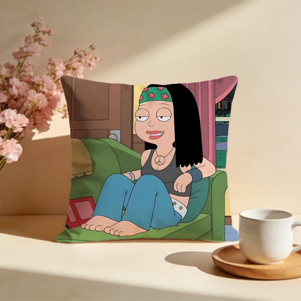Fashion AAmerican Dadful Cushion Cover Stylish Washable Pillow Cover Ideal for Couch Bedroom Car Decoration