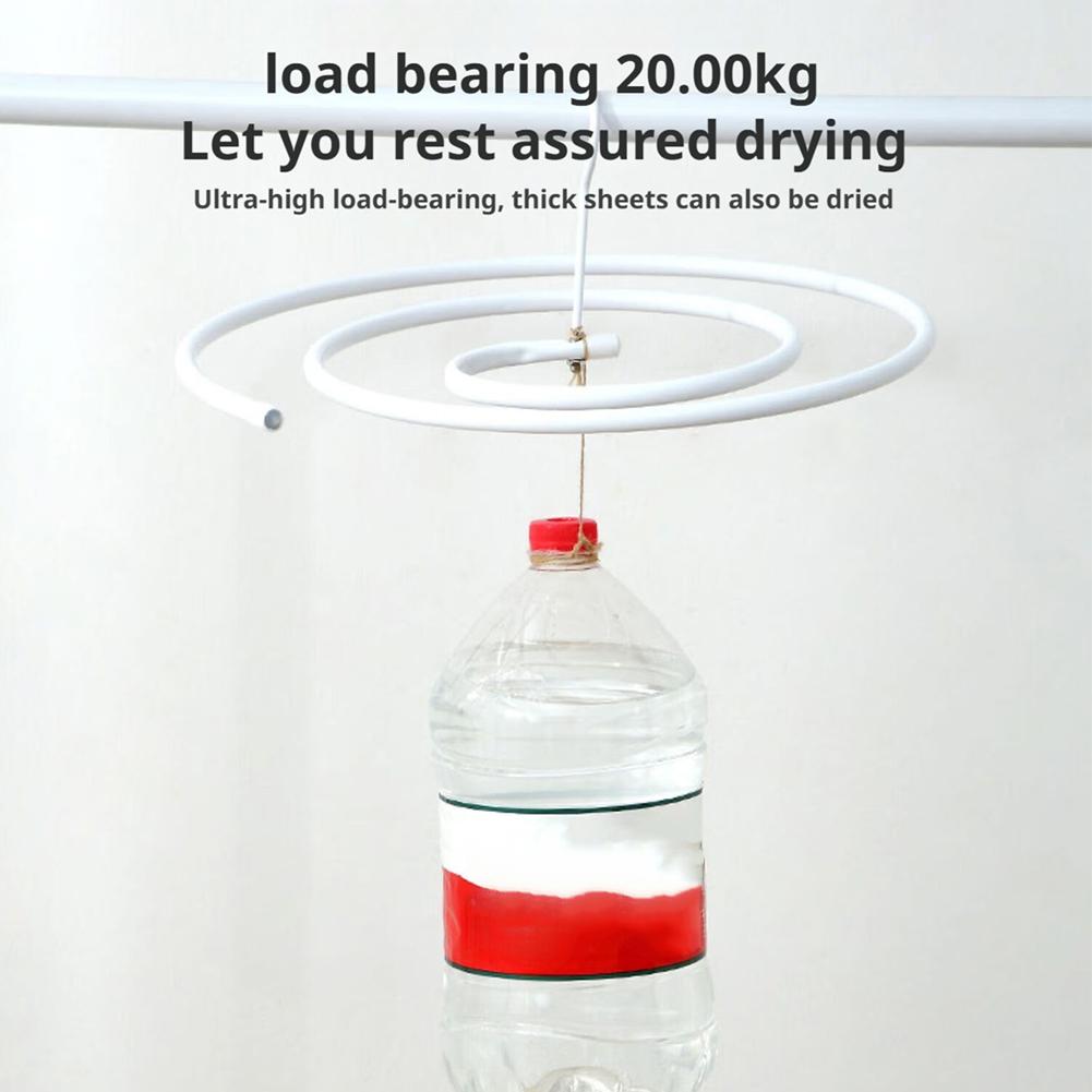 Круглая спиральная вешалка для одеял, вешалка для домашнего хранения, вращающаяся сушилка, экономит место, нержавеющая сталь