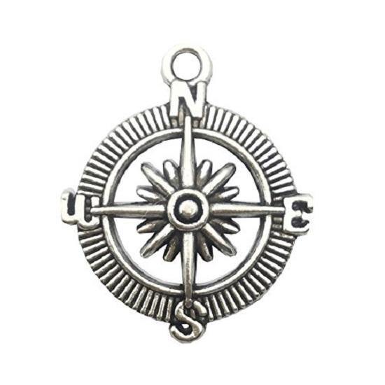 50 Pcs Craft Supplies Nautical Ship Wheel Anchor Lig Charms Pendants for Crafting, Jewelry Findings Making Accessory For fIY Necklace Bracelet