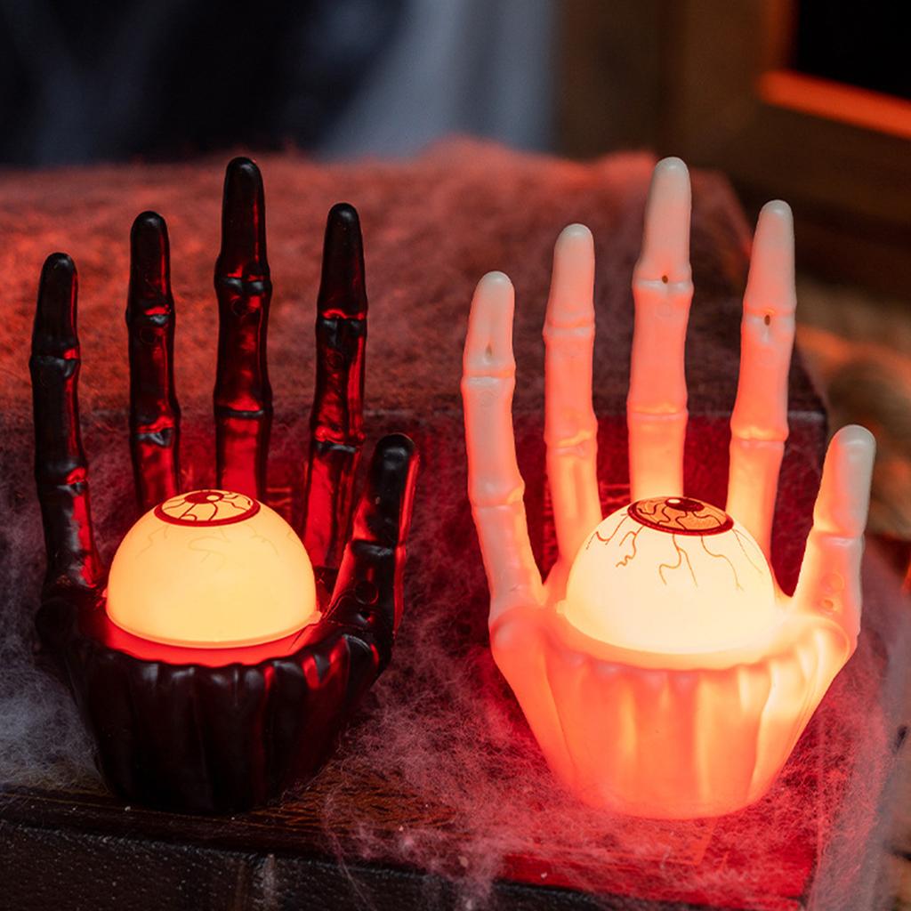 Прочное украшение в виде руки призрака на Хэллоуин со светодиодной подсветкой, безопасный ПВХ-материал для домашней вечеринки