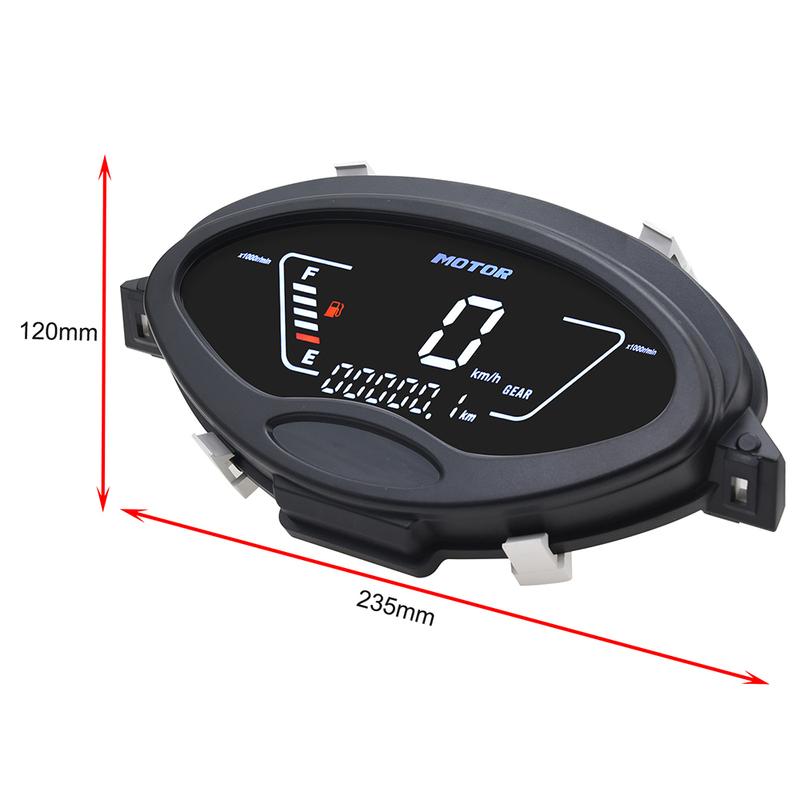 Digital Speedometer Motorcycle Dashboard Meter For WAVE125 Wave125S Innovation 125 Scooters