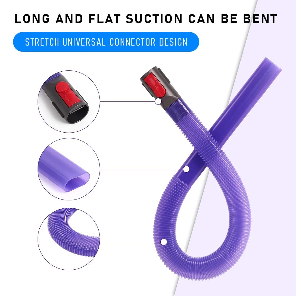 Шланг для чистки вентиляционных отверстий сушилки Часть для пылесоса Dyson V7 V8 V10 V11 V12 V15 Насадка для шланга Удаление ворса Бытовая чистящая деталь