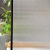 Декоративная оконная пленка с полосками Reeded Stripe, непрозрачная, защита от УФ-излучения, самоклеящиеся наклейки на стекло