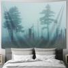 Forest Tapestry Woodland Wall Hanging Nature Landscape Home Decor Room Aesthetic Vintage Greenery Mountain Backdrop Wall Art