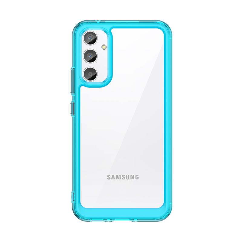 Прозрачный чехол для Samsung Galaxy A14 A34 5G A24 4G, мягкая рамка + прозрачные акриловые противоударные чехлы для Galaxy A14, защитный чехол