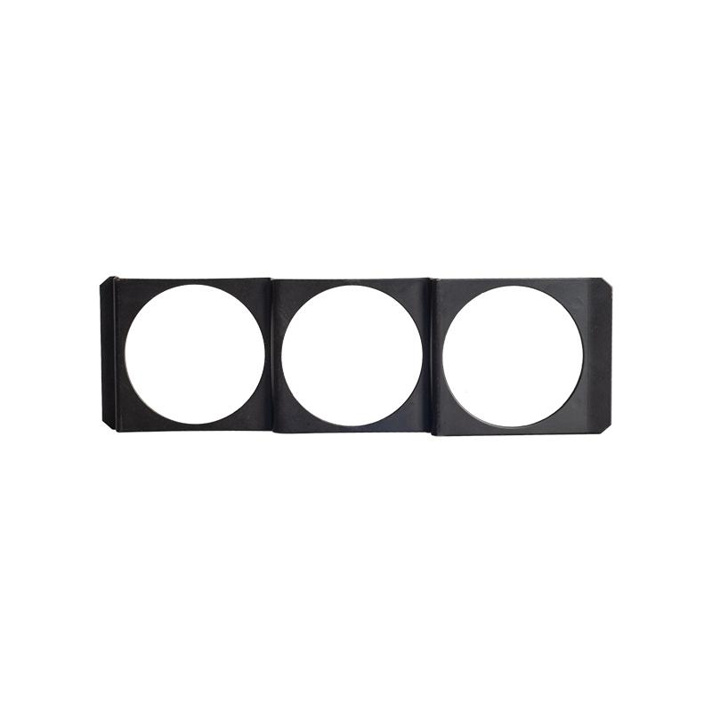Universal 52mm Tripe 3 Hole Single Gauge Meter Radio Din in Dash Panel Pod Panel Iron Mount 2inch For Auto Car
