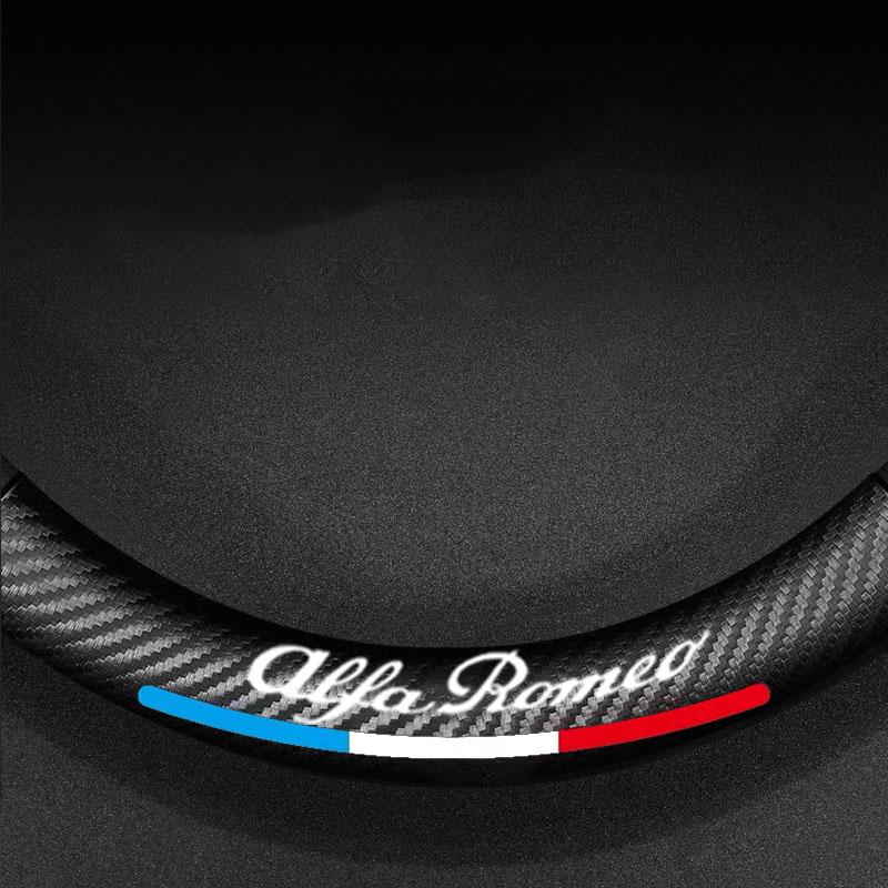 OXQI9 Car Steering Wheel Cover Anti Slip Breathable Protection Cover For Alfa Romeo giulietta 159 mito giulia stelvio 147 Accessories