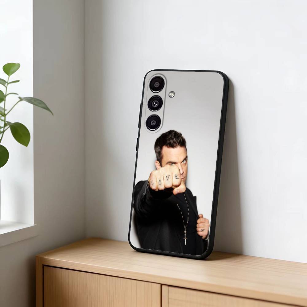Robbie Williams Phone Case For Samsung Galaxy A13,21s,22,31,32,52,53,71,72,73,Soft Black Cover