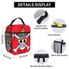 Плотная смешанная персонажная аниме One Piece Сумка-ланчбокс Кавайная коробка для обеда для девочек Сумка-холодильник для пикника Влагозащитная сумка-тоут Сумки для еды