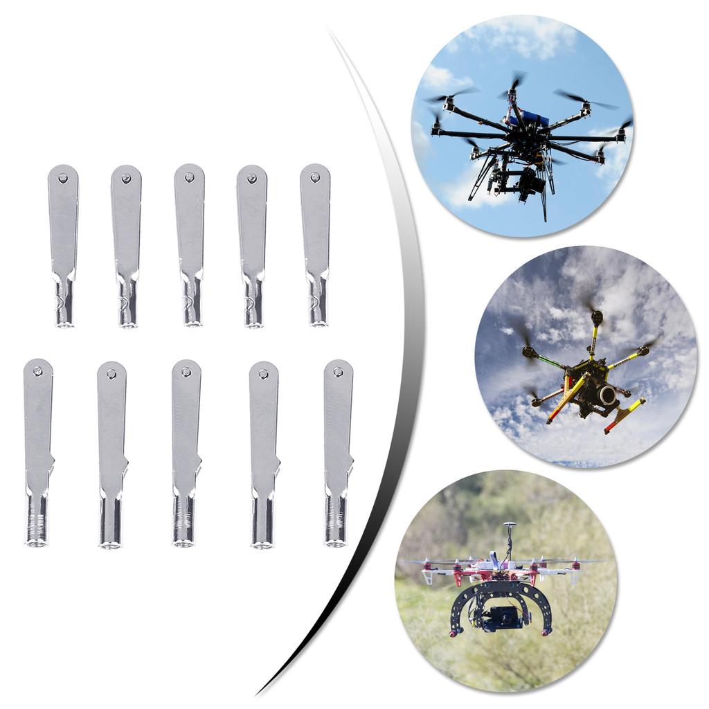 10Pcs M2/M3 Metal Iron Clevis Chuck Pull Rod Connector Clamp Horn Alloy Screw Accessories Kit for RC Aircraft Car Model
