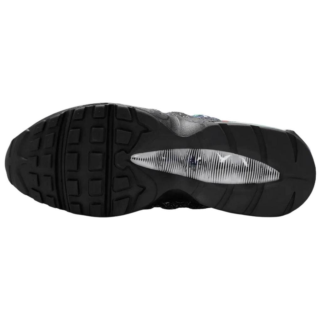 Nike Кроссовки мужские Air Max 95 OG Big Bubble - Paisley Neon Черный Парусный Вольт-Университетский Красный-Спортивный Зеленый-Черный Полуночный Синий IQ0620-100