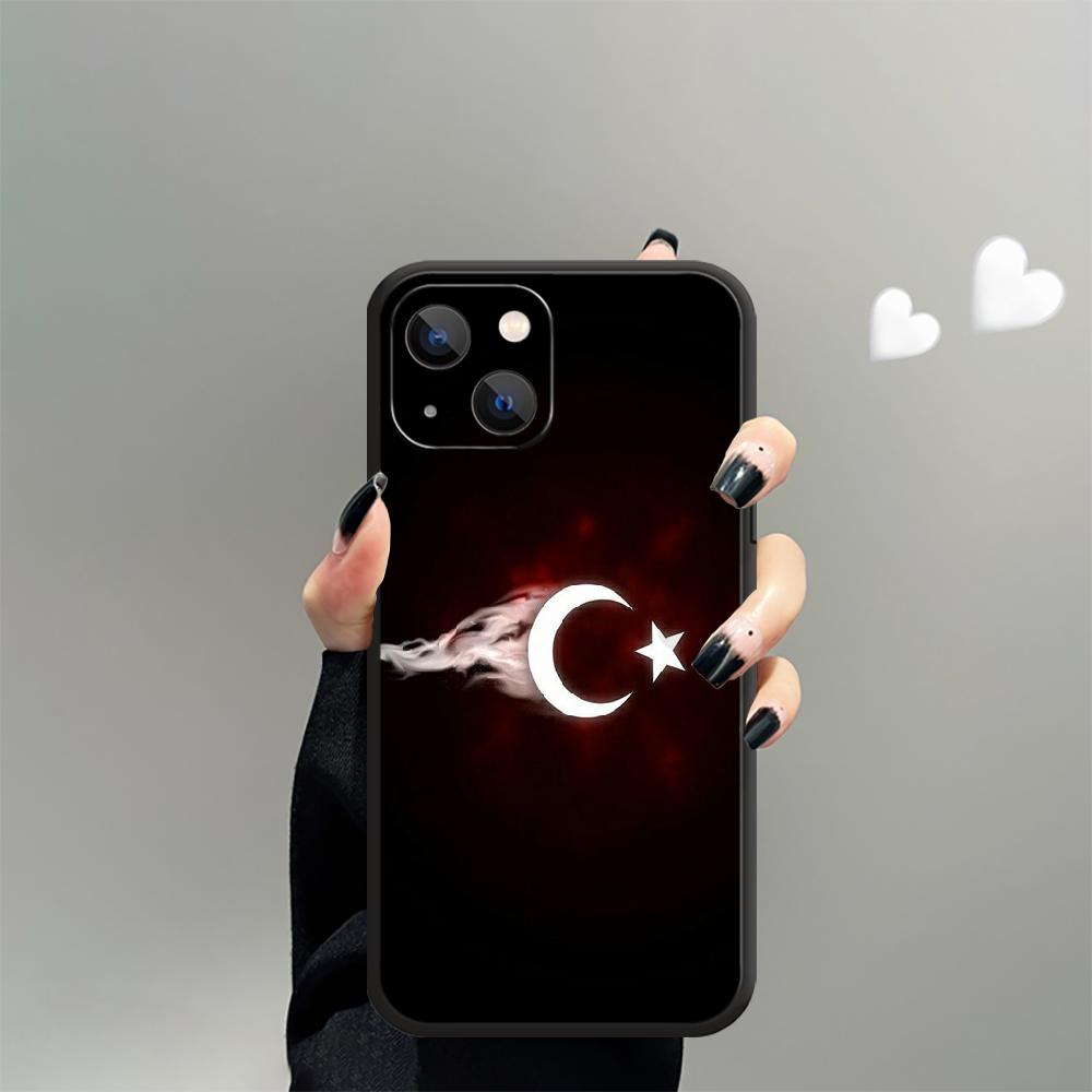 Чехол для телефона с турецким флагом Турции для iPhone Samsung Galaxy Redmi Xiaomi Oppo OnePlus Note SA 7 8 9 10 11 12 13 14 20 21 22 23 53 54 Pro Max Plus Ultra