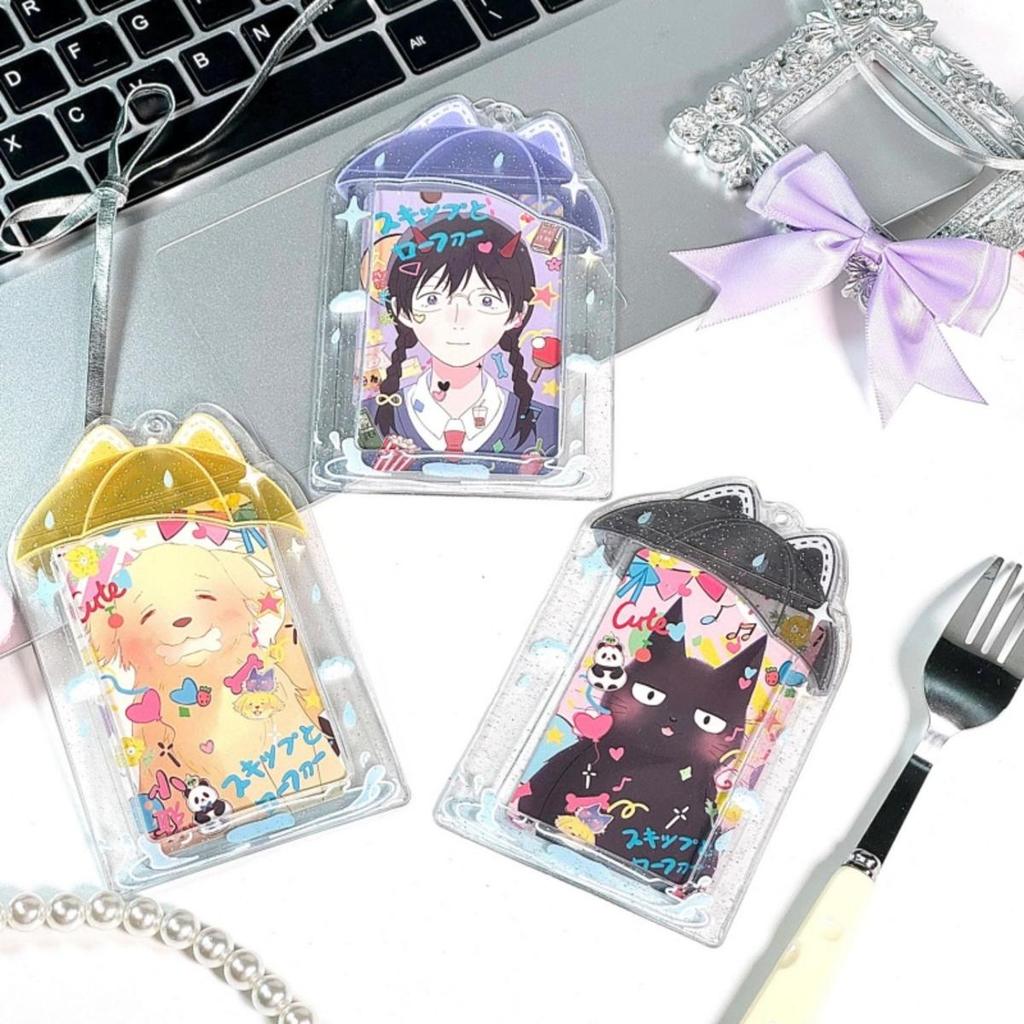 3-дюймовый держатель для фотокарточек с брелоком, рукава для фотокарточек, держатель для ID-бейджа, протектор для карт, мини-альбом