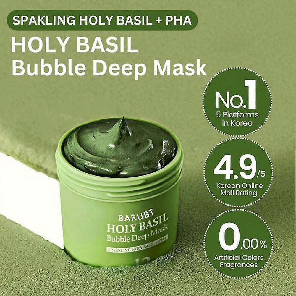 90g Natural Clay Bubble Mask for Deep Pore Cleansing, Blackhead Removal and Sensitive Skin Care