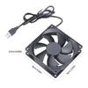 5 В USB Вентилятор для ПК Роутера 90 мм Охлаждающий Вентилятор Бесщеточный Портативный Охлаждающий Вентилятор Замена для Роутера Модема ТВ-приставки Электроники