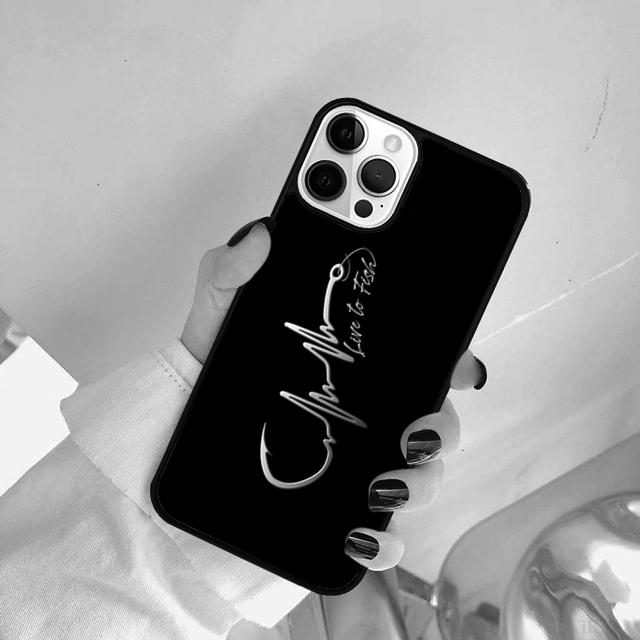Fish Hook Fishing Phone Case Cover For iPhone 17 Air 15 Pro MAX 16 Plus 14 12 11 13 coque