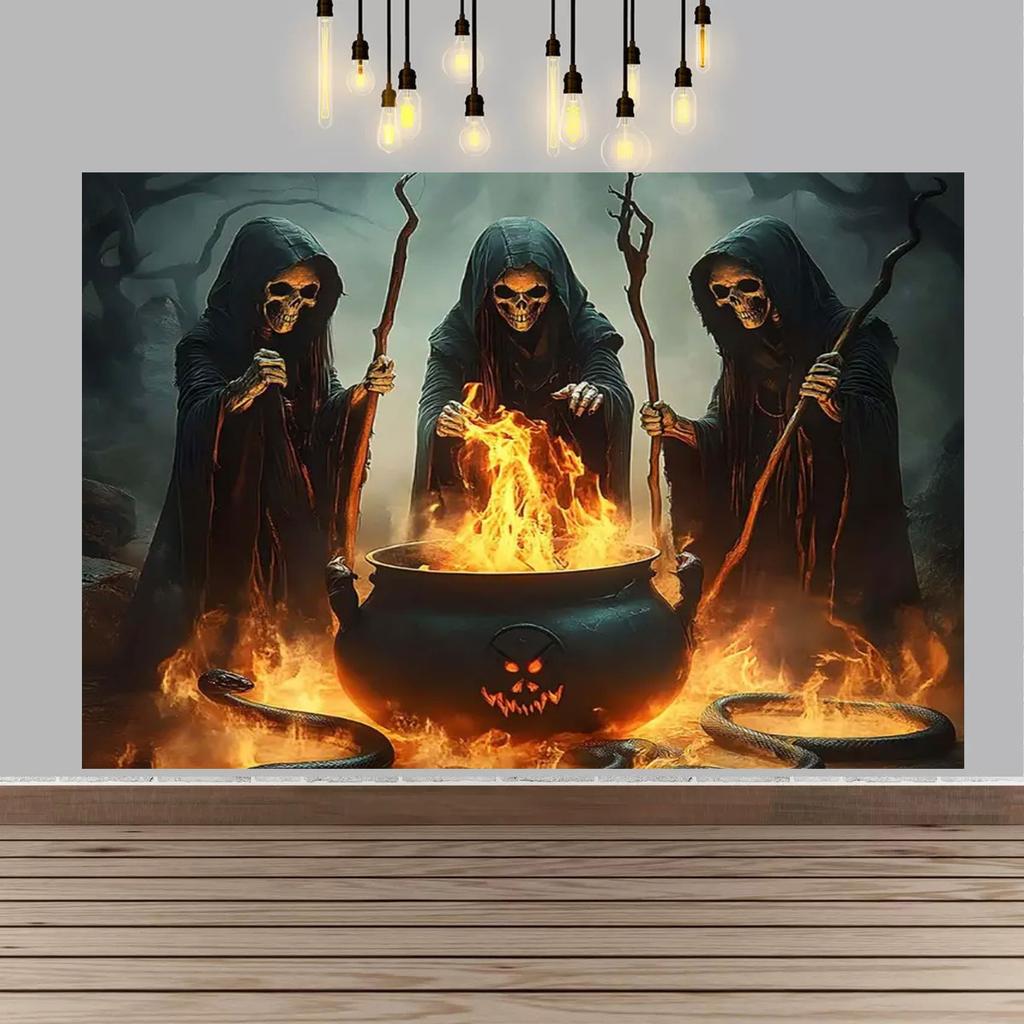 Halloween Party Decor Backdrop Halloween Ghost Bloody And Terrifying Haunted House Ghost Decor Party Supplies Photography Props