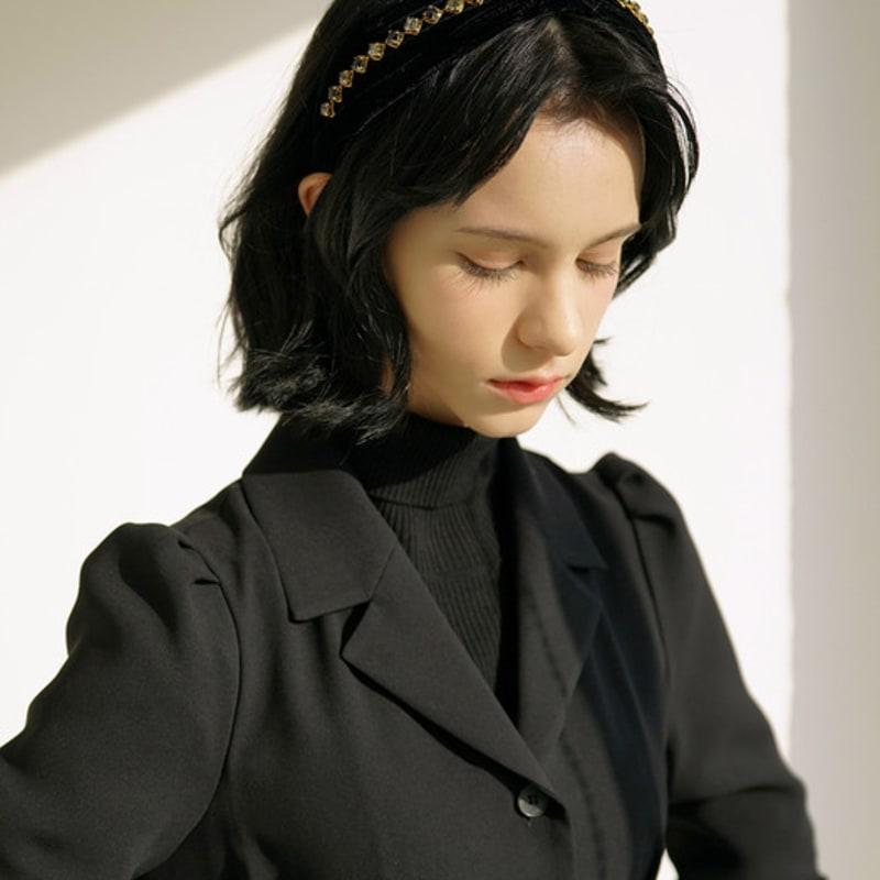 LUDE Кристальная цепочка Бархатная повязка для волос