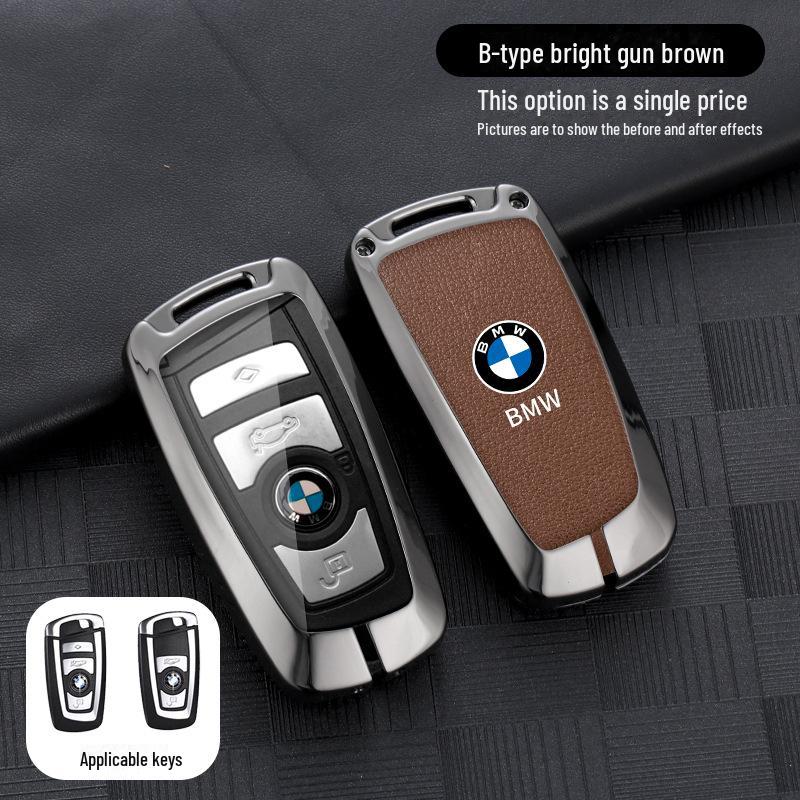 Подходящий чехол для автомобильного ключа для BMW: Совместимо с 5 серией 530L, 3 серией 325Li, 4, 6, 7 сериями, X1, X3, X4, X5, X7 (22 модели)