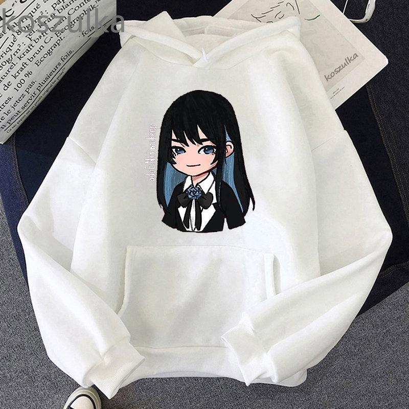 Толстовка с принтом Ado Singer, весенне-осенняя женская толстая теплая милая розовая толстовка с капюшоном в стиле Харадзюку, винтажный пуловер с длинным рукавом