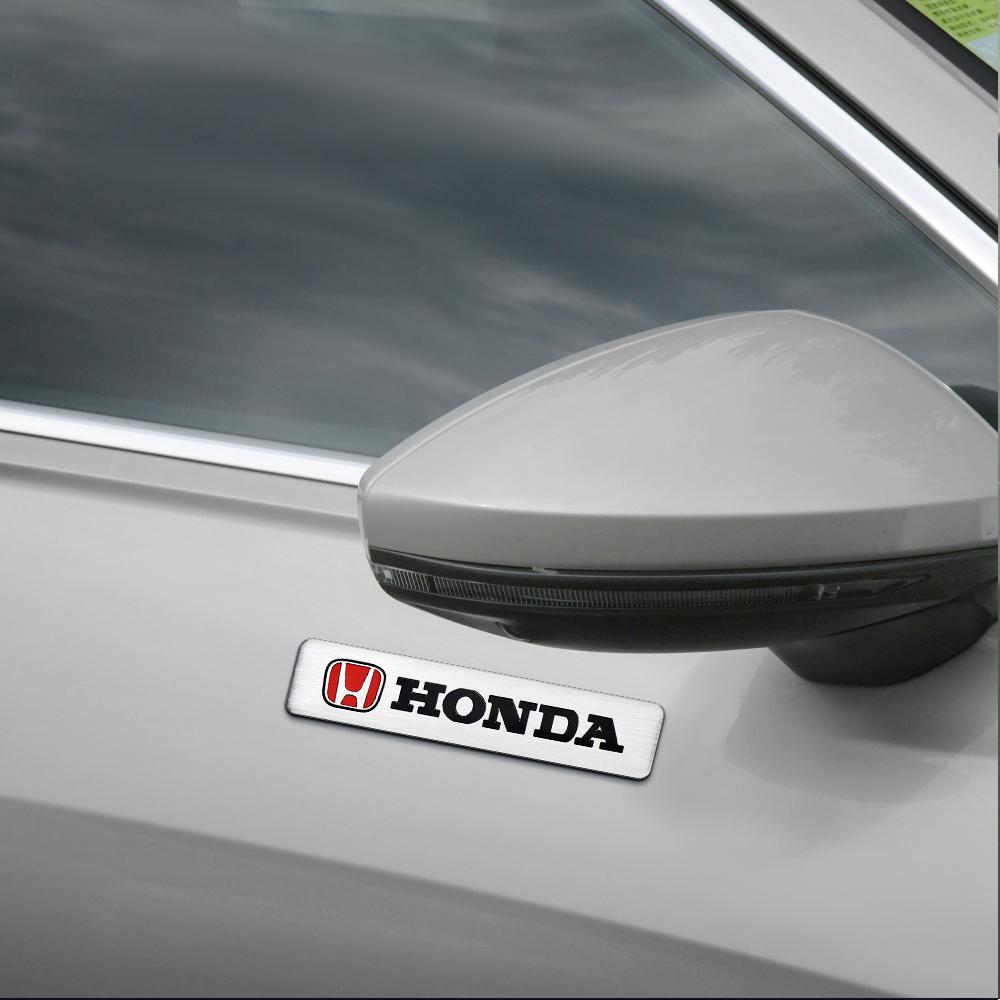 Aluminum Car Badge Sticker Auto Body Trunk Decoration Accessories for Honda CRV HRV Civic Accord Fit Jazz City Odyssey