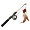 Cat fishing cat extendable fishing manual reel measures against lack of stress pet indoor game redfish fishing pole toy, pole, teaser, pole, design,
