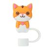 Cute Animals Cloud Shaped Straw Toppers For 30/40 Oz Tumbler 10mm Silicone Straw Tips Cover Dust-Proof Straw Cap Cup Accessories