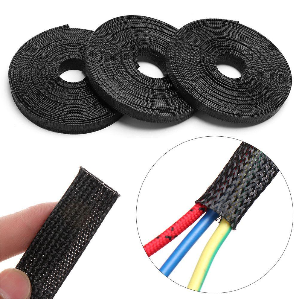 5M Expandable Gland PET Braid Sleeving Wire Protection Cable Insulation
