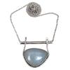 Owyhee Opal Necklace Jewelry Silver Gemstone Blue  Handmade Gifted Pendant
