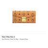 MCM Patricia Artificial Leather Crossbody Wallet Large Women's Brown Cognac MYLAAPA02CO001