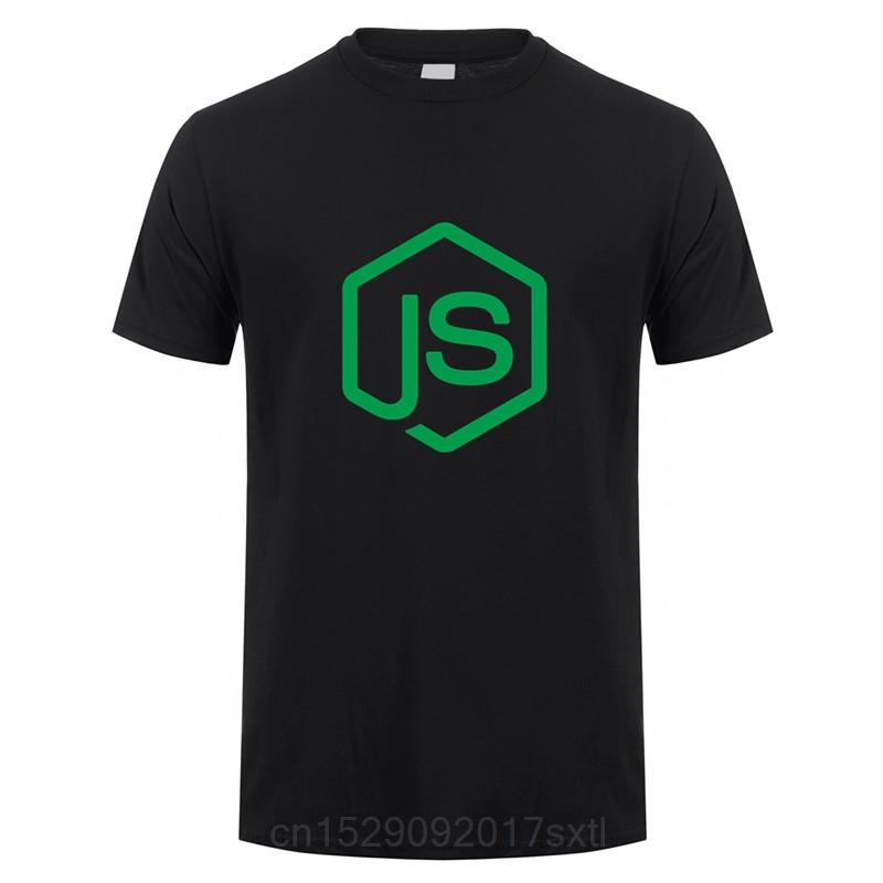 NodeJS T Shirts Summer Short Sleeve NodeJS JavaScript Programmer TShirt Unisexs Tshirt Tops Tees