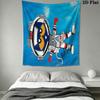 Pete Cat Magic Wall Hanging Printed Fabric Blanket Decorative Tapestries for Bedroom Living Room Home Decor