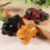 Amethyst Obsidian Home Decor Christmas Present Elephant Statue Stone Crafts Small Decoration