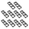 10Pcs 3x Cell 18650 Battery Holder Bracket Cell Safety Shockproof ABS Plastic Brackets 18.4 Mm Hole Dia for 18650