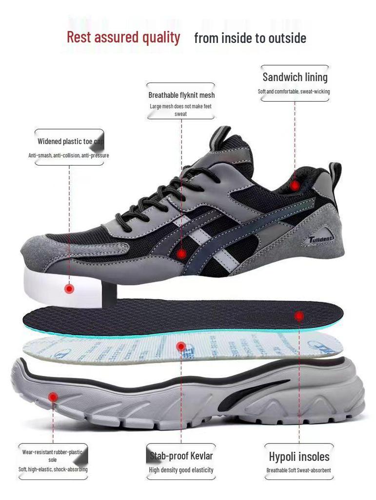 Reflective Safety Shoes: Insulated 6kV Electrician, Anti-Smash, Puncture-Resistant, Lightweight, Fashionable