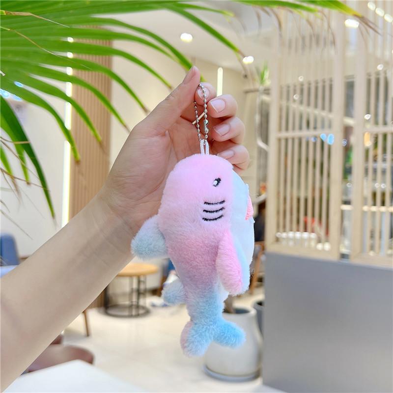 Marine Animal Big Shark Plush Toy Bag Pendant Doll Plush Pendant