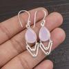 Rose Chalcedony Gemstone Jewelry, 925 Sterling Silver Earring Jewelry, Handmade Gorgeous Earring Gift For Women