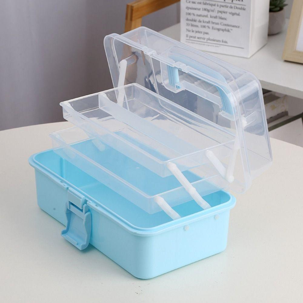 Jewelry Case Storage Case Nail Art Box Desktop Organizer Portable Storage Box Student Stationery