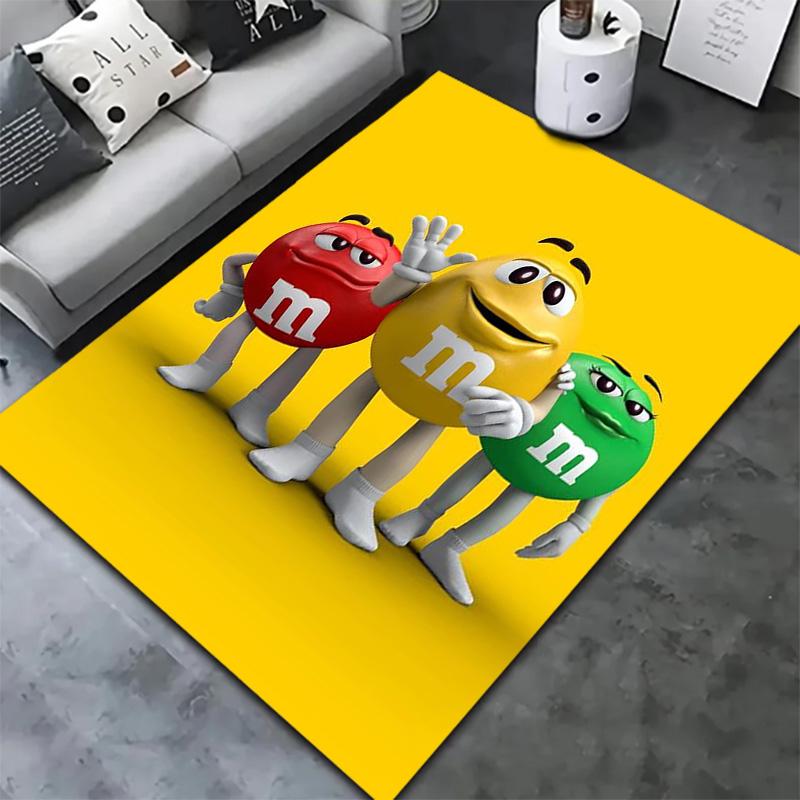 Ковер M&M's для гостиной, спальни, дома, украшение для дивана, детский игровой нескользящий коврик
