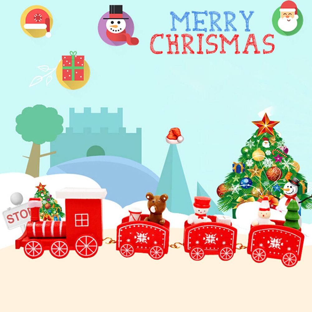 Модные украшения фестиваль Рождественская елка поезд настольный медведь модель орнамент Смоумен детская игрушка Рождественский подарок