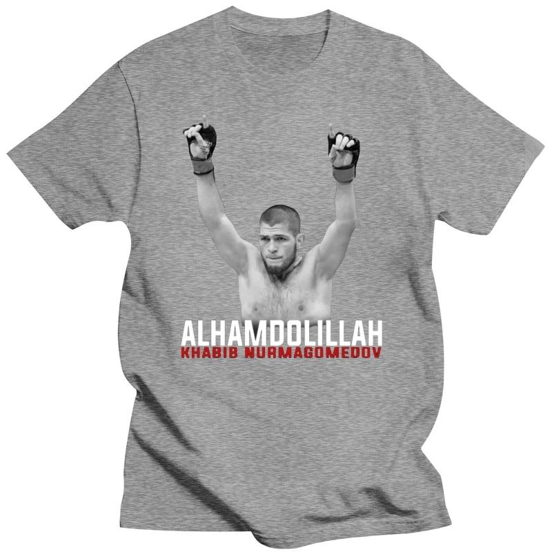 Khabib Nurmagomedov Alhamdulillah T-Shirt Tee Shirt Short Sleeve S-3Xl MAN T-SHIRT unisex cotton t shirts