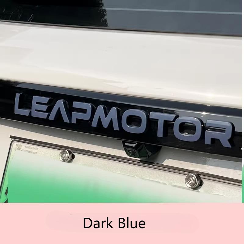 Для Leapmotor T03 Наклейка-эмблема с буквами на багажник, разноцветная, матово-черная, логотип автомобиля