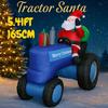 5.41FT Inflatable Toy Santa Tractor Festive Holiday Gifts Xmas Christmas Decorations for Yard Supplies Home Decoration Ornaments