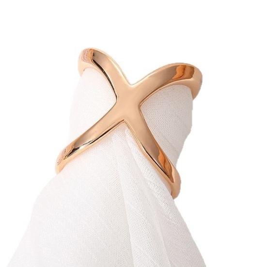 Зажим для шарфа X-образной формы Кольцо-пряжка для шарфа для женщин Леди Девушек Застежка-держатель для шелкового шарфа Аксессуары для футболки Шейного платка Шали