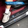 RUN1 Leather Car Door Plate Threshold Protector Strip Sticker For VW Scirocco Jetta Beetle Golf Passat Polo Tiguan Sharan Touran