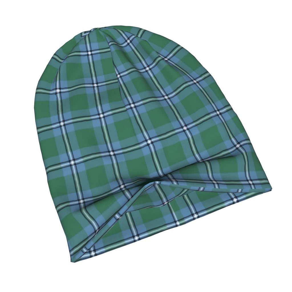 ZLIENSZUS Clan Irvine Tartan Knit Hat for Adults - Scottish Tartan with Clan Irvine, Casual Daily Wear Suitable for Weekend Errands, Meetups & Everyda