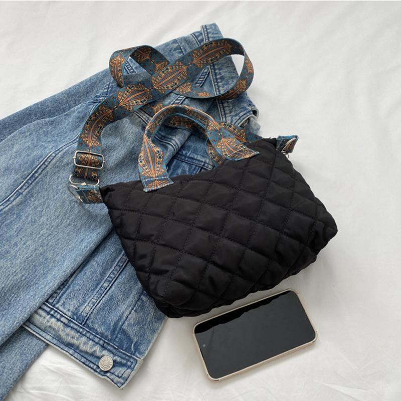 Yogodlns Design Lingge Quilted Padded Large Tote Nylon Women Handbags Luxury Design Shoulder Crossbody Bags Shopper Bag