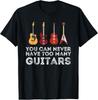 Гитар никогда не бывает много Подарок гитаристу Унисекс футболка