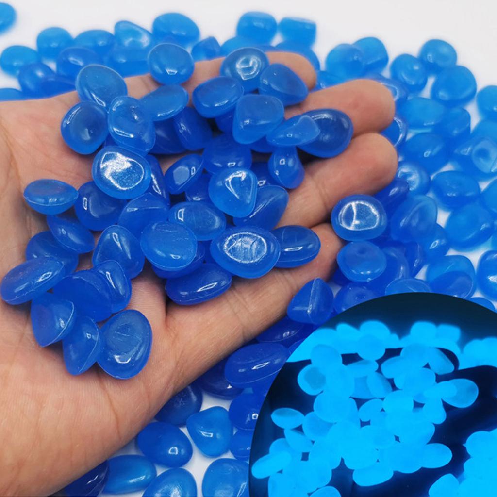 300 шт./пакет, светящиеся камни для сада и двора, светящиеся в темноте, украшения для аквариума, натуральные кристаллы, камни